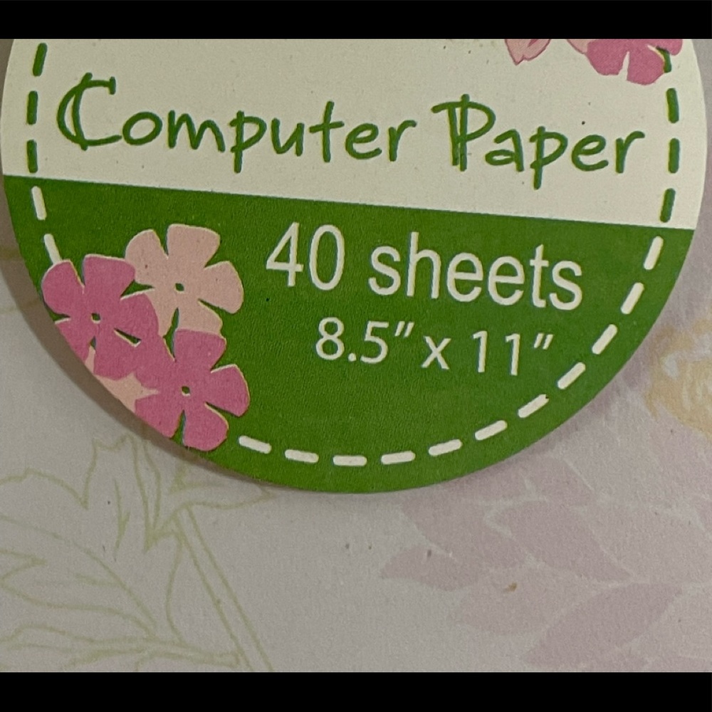 40 Sheets Computer Paper New In Pkg Unopened